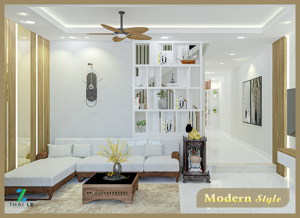 Thiết kế nội thất nhà phố Đường B2 Bình Điền Q8 - 400m2